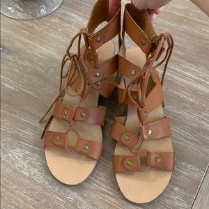 Small wedge gladiator sandals